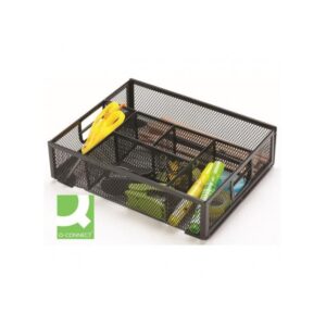 Organizer na biurko Q-Connect metalowy czarny
